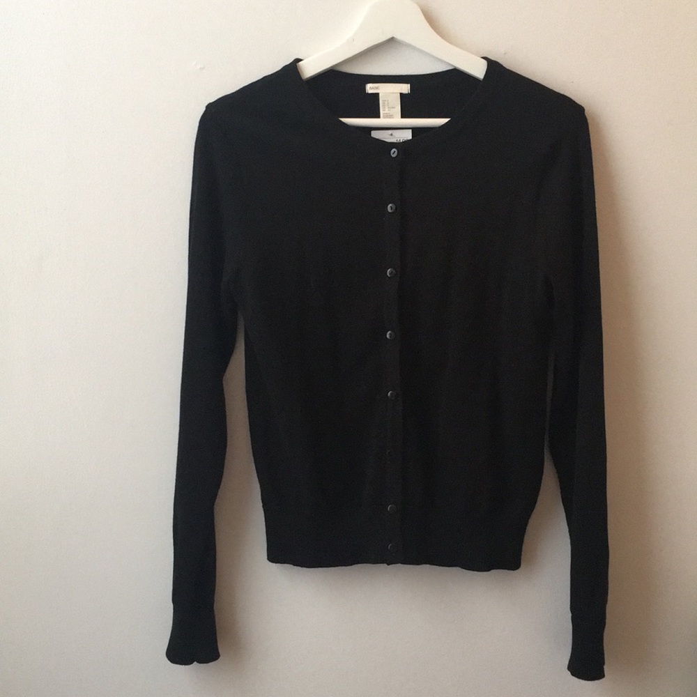 Black cardigan